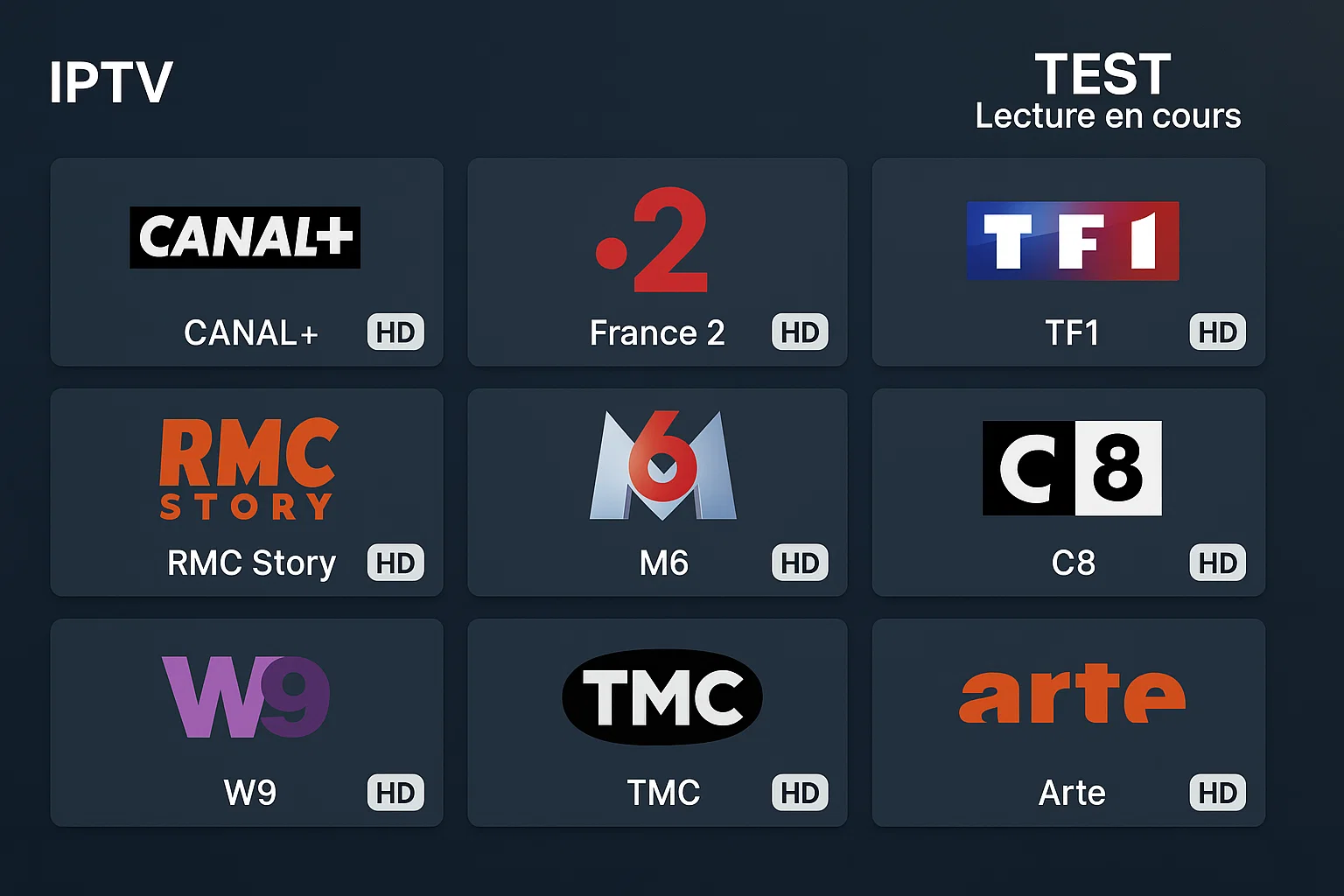 test IPTV gratuit 24h
